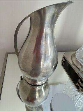 Vintage Royal Holland Pewter Daalderop KMD Pewter Pitcher 9 5/8"